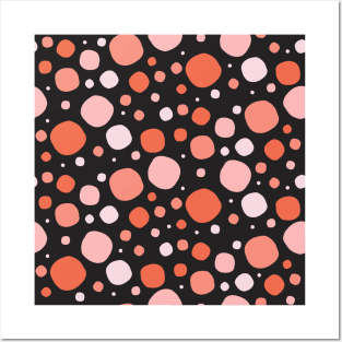 Halloween Polka Dots Pattern Posters and Art